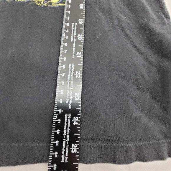 Def Leppard Top Women's S Black Old Navy Tank Top Animal Graphic Big Cat Leopard - Picture 5 of 8